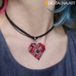 Подвеска «Pixel heart»