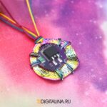 Кулон «Rainbow Cyber Waves»