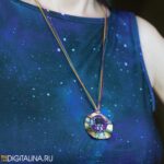 Кулон «Rainbow Cyber Waves»