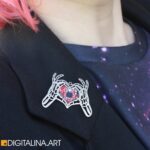 Cyber Millennial Heart Hand