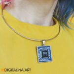 Digitalina Microchip Charm