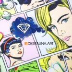 Cyber Diamond Dreams брошь