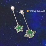 Cерьги «Star and planet»